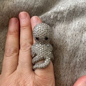 Crystal Octopus ring from Anthropologie - size 7